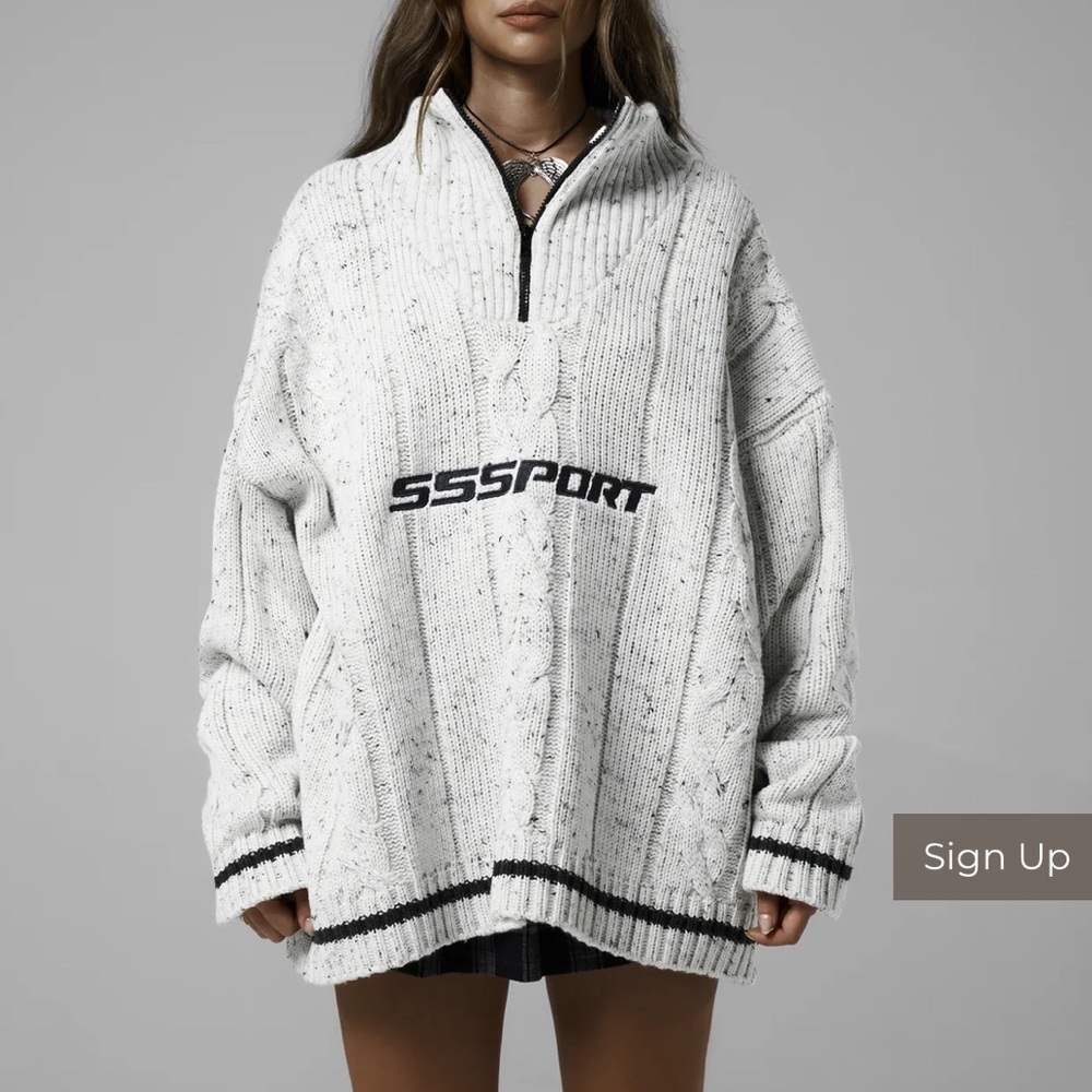 Sisters and Seekers Oversized SSSPORT LIFESTYLE KNIT (XS/S)